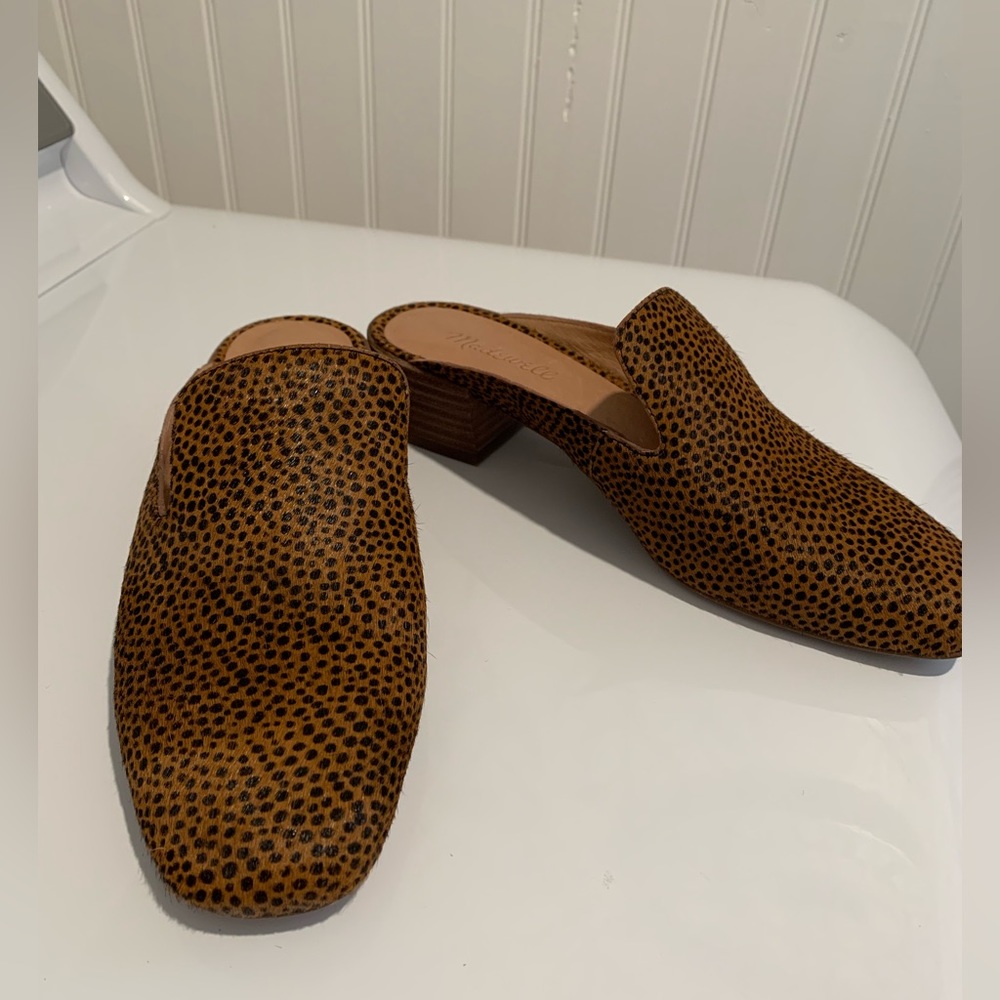 Madewell Leopard slides, size 8.5